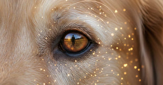 Imagen de longevidad funcional canina: perro senior saludable bajo el sistema de bienestar integral LomBom y medicina regenerativa
